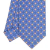 E.Marinella CRAVATTA SARTORIALE 7 CM IN SETA AZZURRO POLVERE Microfantasia fiore Discount