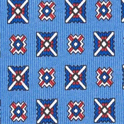 E.Marinella CRAVATTA SARTORIALE EXTRA LONG IN SETA AZZURRO POLVERE Collezione heritage Hot