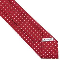 E.Marinella CRAVATTA SARTORIALE EXTRA LONG IN SETA BORDEAUX Microfantasia fiore Online