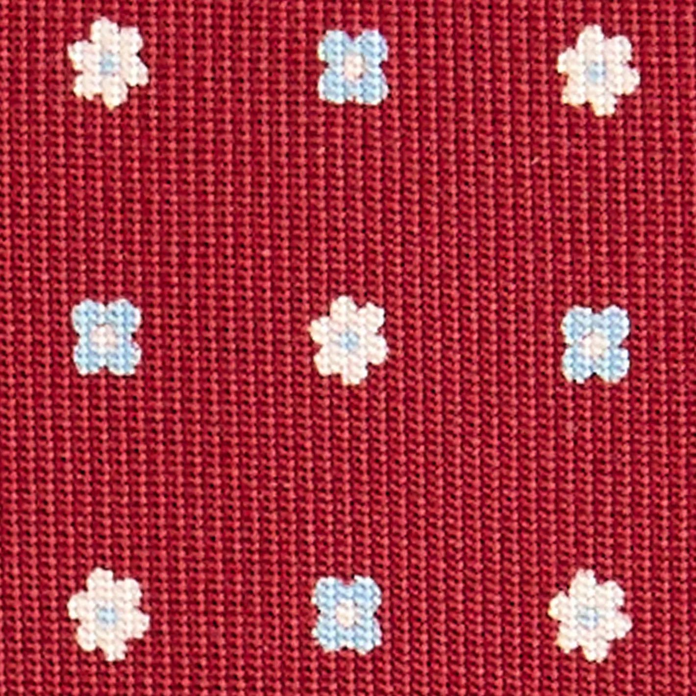 E.Marinella CRAVATTA SARTORIALE EXTRA LONG IN SETA BORDEAUX Microfantasia fiore Online