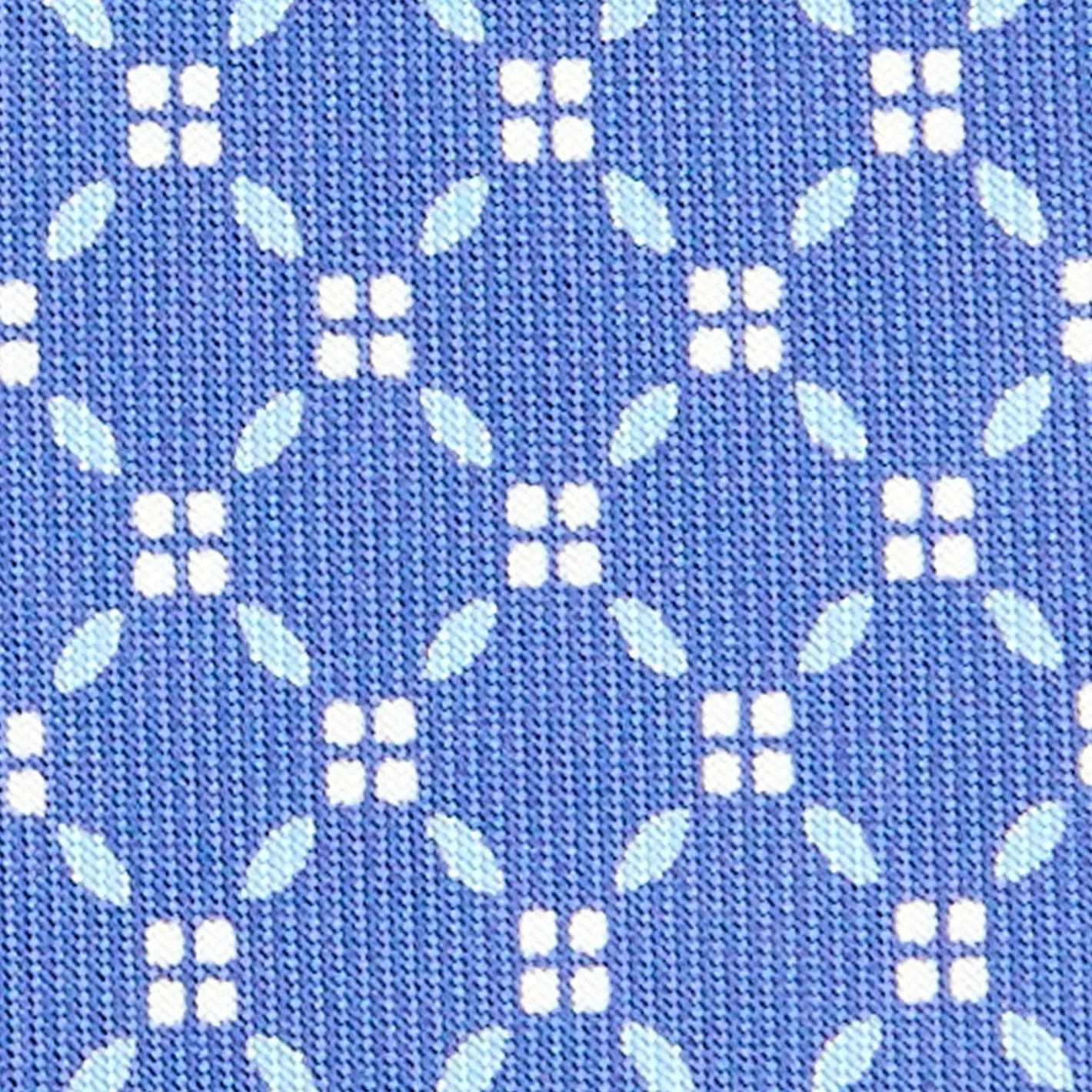 E.Marinella CRAVATTA SARTORIALE EXTRA LONG IN SETA AZZURRO POLVERE Microfantasia fiore New