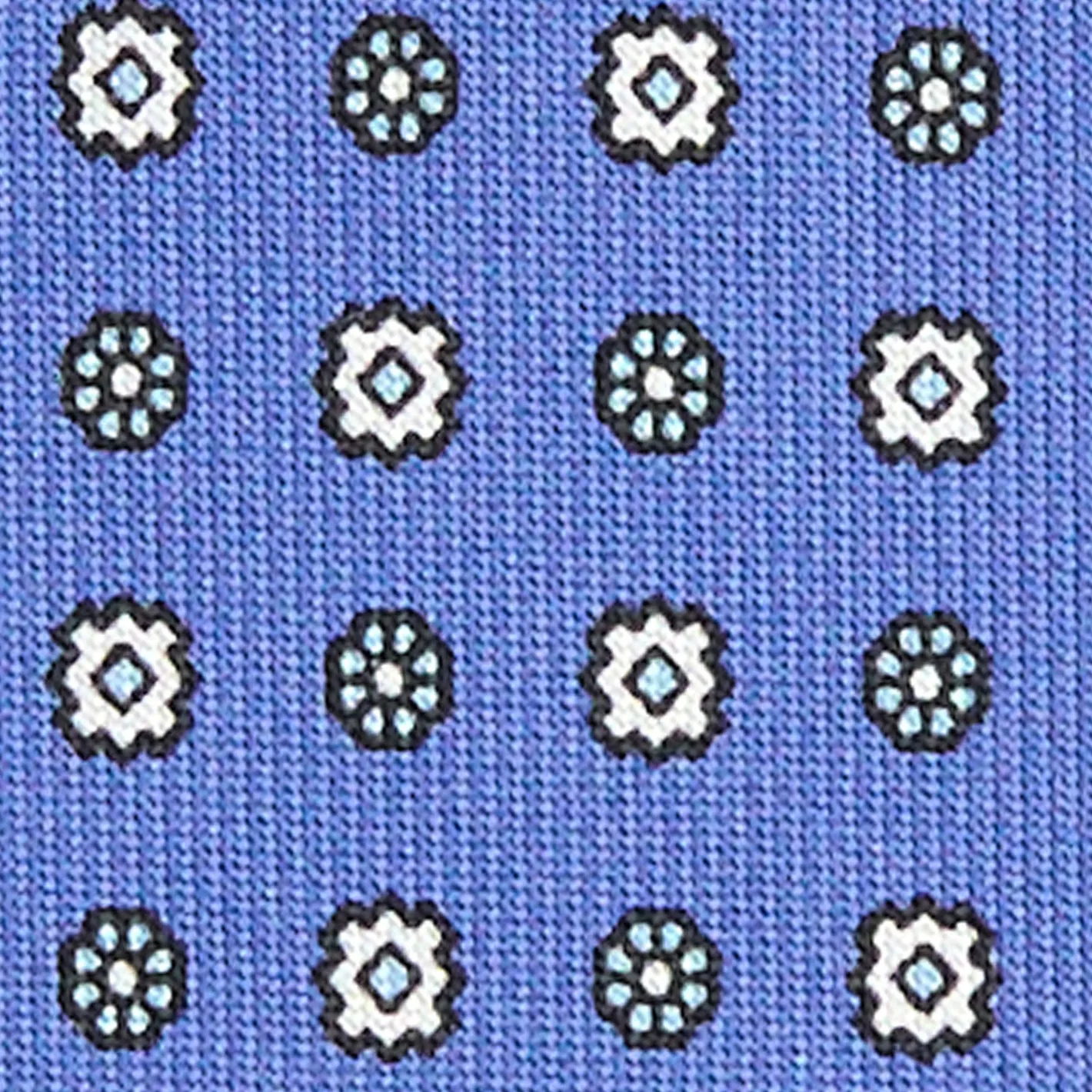 E.Marinella CRAVATTA SARTORIALE EXTRA LONG IN SETA AZZURRO POLVERE Microfantasia fiore Best