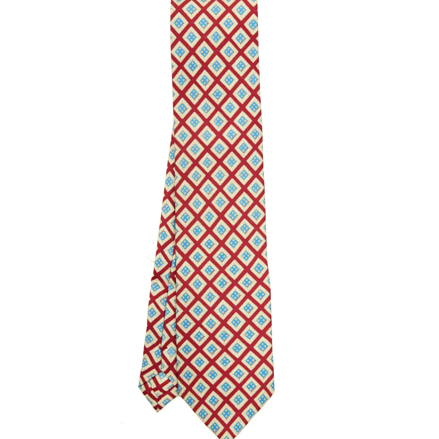 E.Marinella CRAVATTA SARTORIALE EXTRA LONG IN SETA ROSSA Collezione heritage Sale