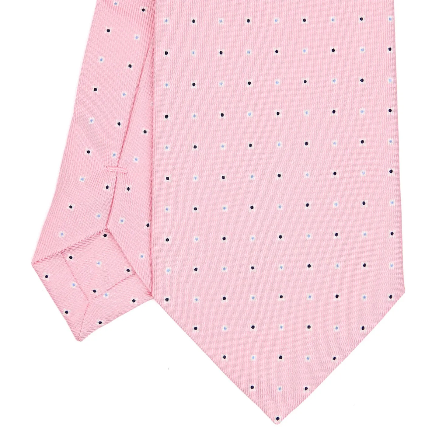 E.Marinella CRAVATTA SARTORIALE EXTRA LONG IN SETA ROSA Microfantasia fiore Discount