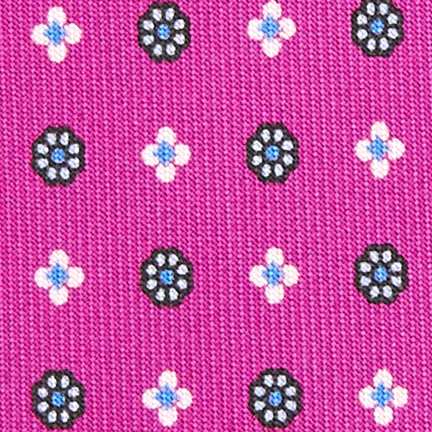 E.Marinella CRAVATTA SARTORIALE EXTRA LONG IN SETA FUCSIA Microfantasia fiore Online