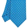 E.Marinella CRAVATTA SARTORIALE EXTRA LONG IN SETA BLU MEDIO Microfantasia fiore Outlet