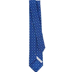 E.Marinella CRAVATTA SARTORIALE EXTRA LONG IN SETA BLUMicrofantasia fiore Discount