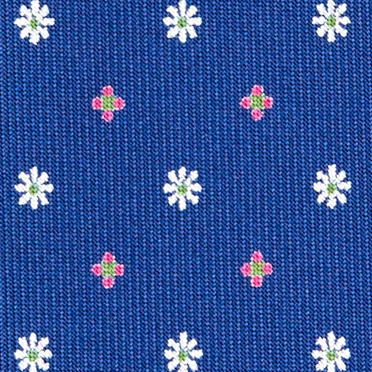 E.Marinella CRAVATTA SARTORIALE EXTRA LONG IN SETA BLUMicrofantasia fiore Discount