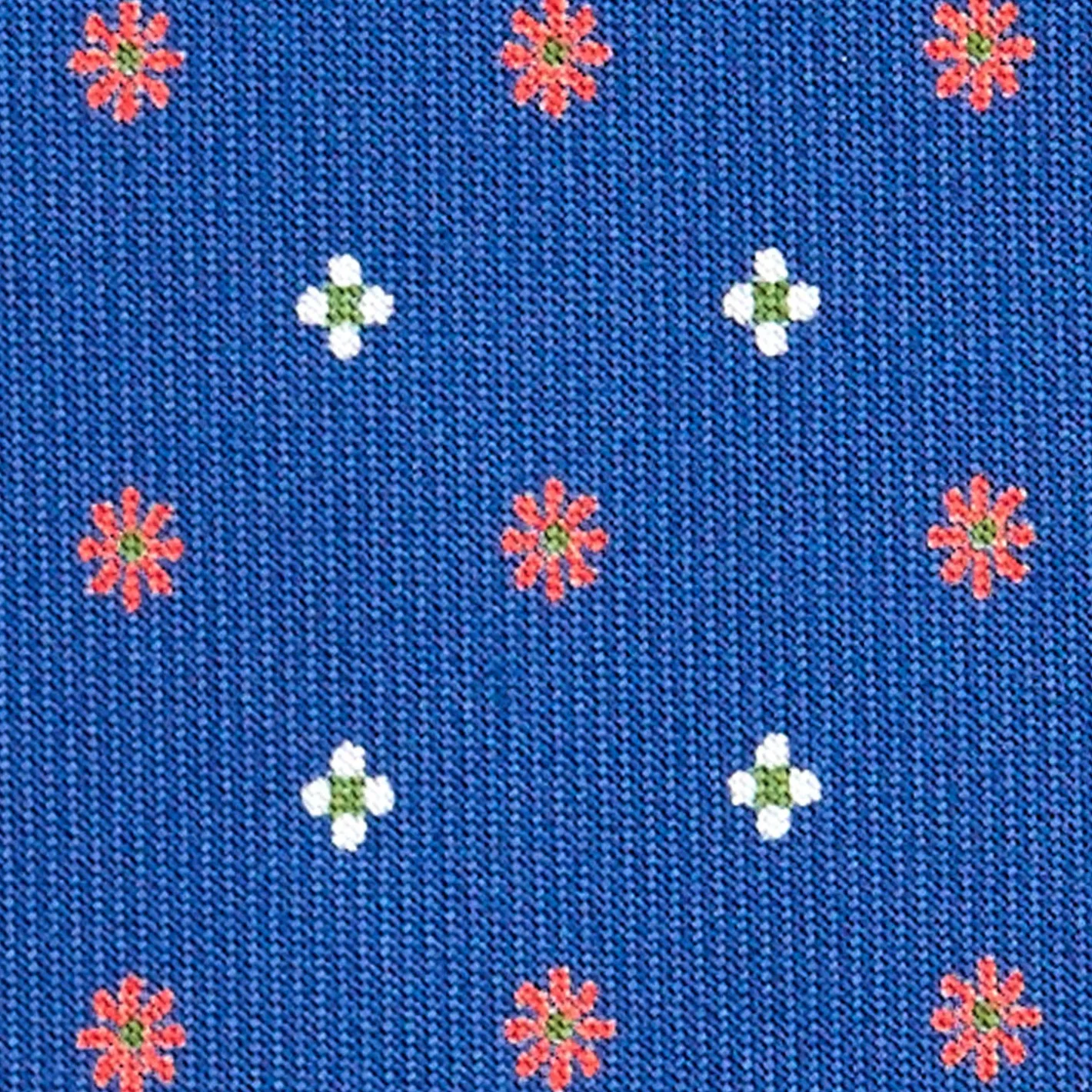 E.Marinella CRAVATTA SARTORIALE EXTRA LONG IN SETA BLUMicrofantasia fiore Sale