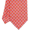 E.Marinella CRAVATTA SARTORIALE EXTRA LONG IN SETA ROSSA Collezione heritage Clearance