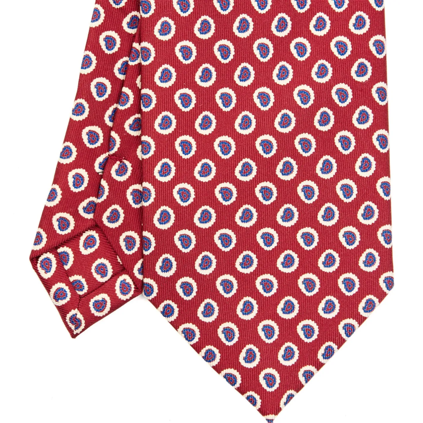 E.Marinella CRAVATTA SARTORIALE EXTRA LONG IN SETA BORDEAUX Collezione heritage Online