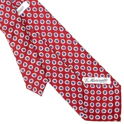 E.Marinella CRAVATTA SARTORIALE EXTRA LONG IN SETA BORDEAUX Collezione heritage Online
