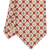 E.Marinella CRAVATTA SARTORIALE EXTRA LONG IN SETA BORDEAUX Collezione heritage