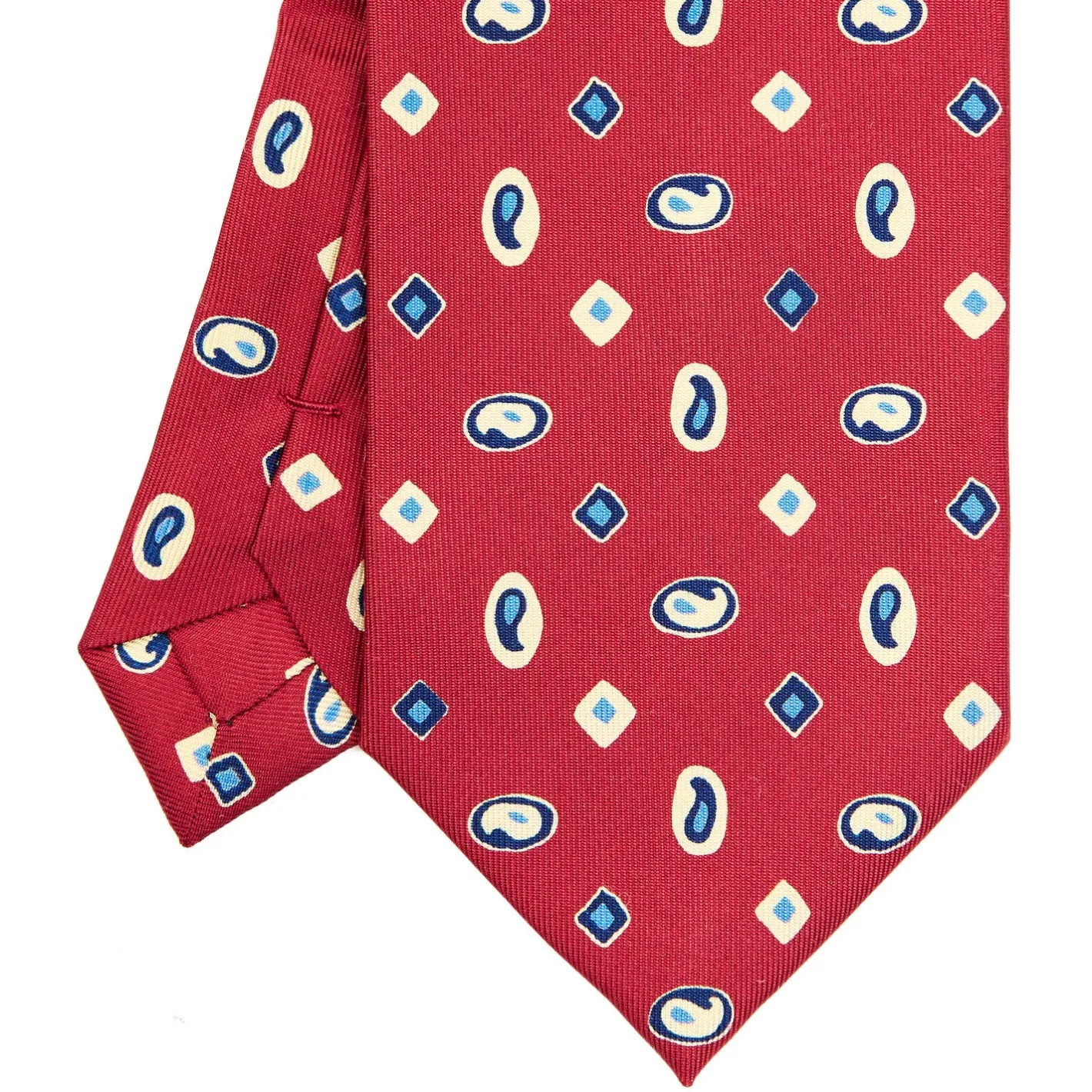 E.Marinella CRAVATTA SARTORIALE EXTRA LONG IN SETA BORDEAUX Collezione heritage Hot