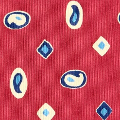 E.Marinella CRAVATTA SARTORIALE EXTRA LONG IN SETA BORDEAUX Collezione heritage Hot