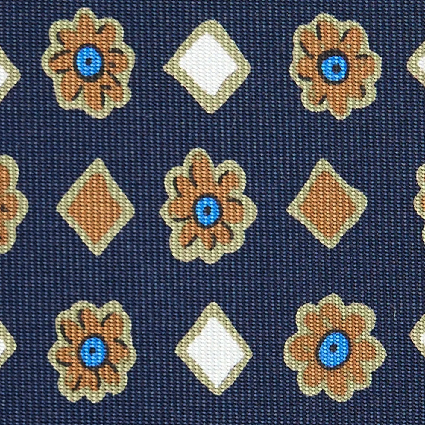 E.Marinella CRAVATTA SARTORIALE EXTRA LONG IN SETA BLU SCURO Collezione heritage Outlet