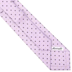 E.Marinella CRAVATTA SARTORIALE EXTRA LONG IN SETA LILLA Microfantasia fiore Sale