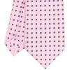 E.Marinella CRAVATTA SARTORIALE EXTRA LONG IN SETA ROSA Microfantasia fiore Discount