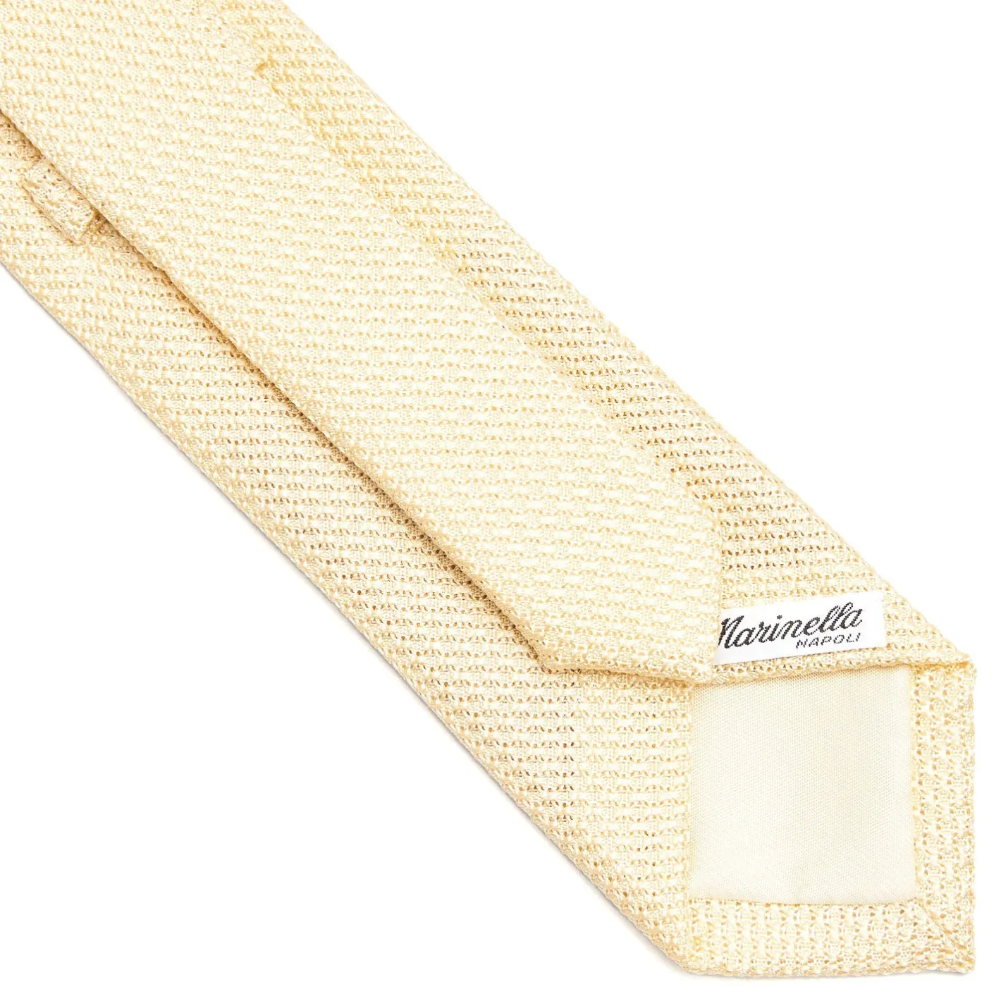 E.Marinella CRAVATTA SARTORIALE GIALLA In garza di seta Discount