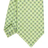 E.Marinella CRAVATTA SARTORIALE IN LINO VERDE CHIARO Microfantasia fiore Sale