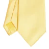 E.Marinella CRAVATTA SARTORIALE IN SETA JACQUARD GIALLA Tinta unita Hot