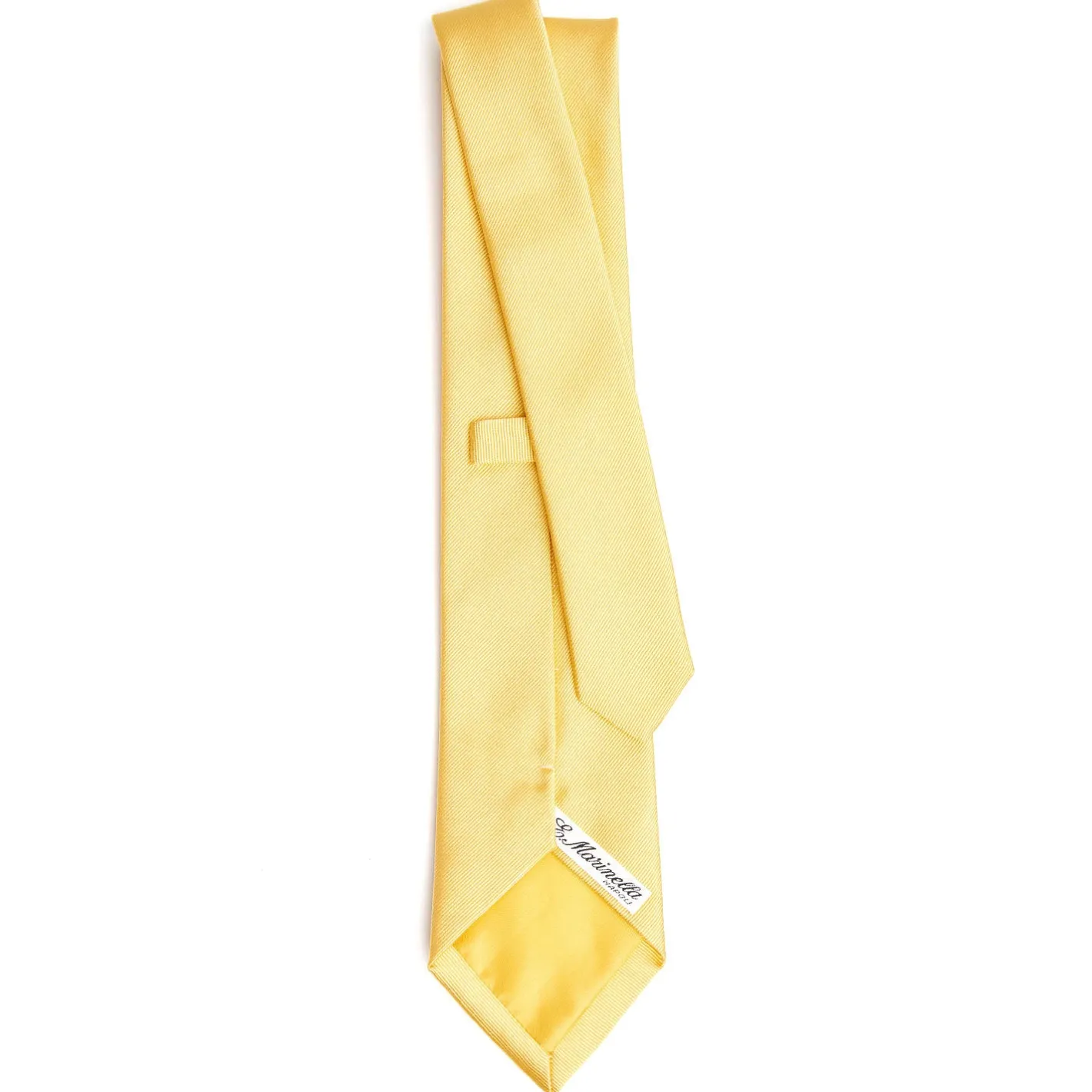 E.Marinella CRAVATTA SARTORIALE IN SETA JACQUARD GIALLA Tinta unita Hot