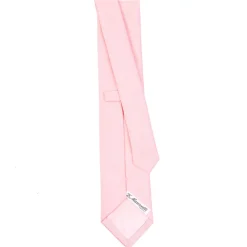 E.Marinella CRAVATTA SARTORIALE IN SETA JACQUARD ROSA Tinta unita Sale