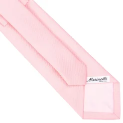 E.Marinella CRAVATTA SARTORIALE IN SETA JACQUARD ROSA Tinta unita Sale