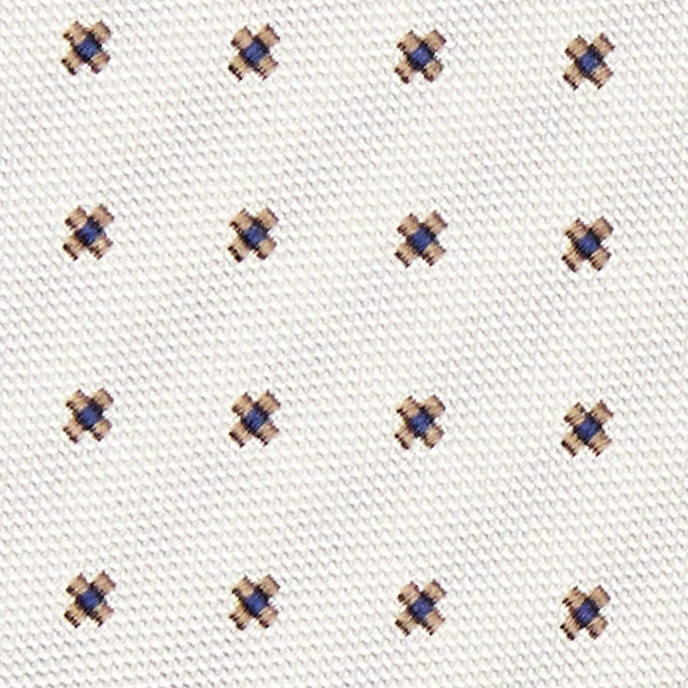 E.Marinella CRAVATTA SARTORIALE IN SETA JACQUARD BIANCA Microfantasia fiore Online