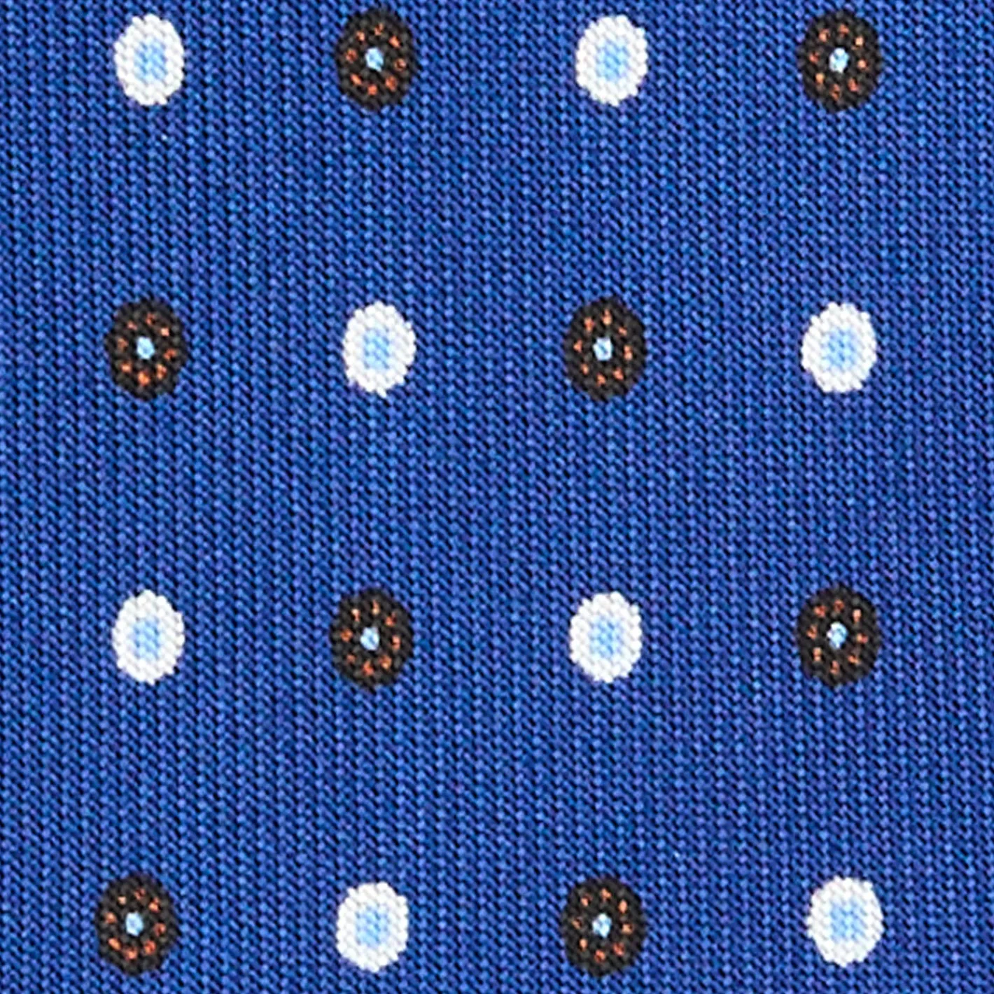 E.Marinella CRAVATTA SARTORIALE 9 PIEGHE IN SETA BLU Microfantasia fiore Sale