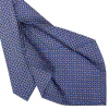 E.Marinella CRAVATTA SARTORIALE 5 PIEGHE IN SETA AZZURRO POLVERE Microfantasia fiore Online
