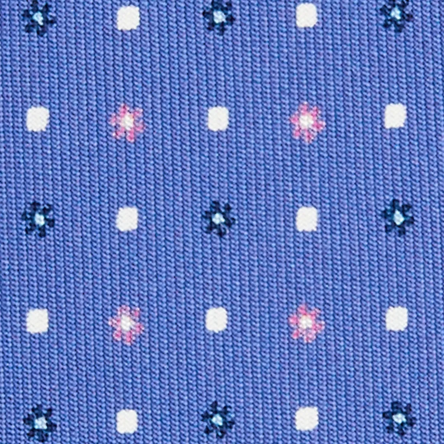 E.Marinella CRAVATTA SARTORIALE 9 PIEGHE IN SETA AZZURRO POLVERE Microfantasia fiore Hot