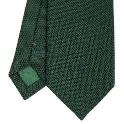 E.Marinella CRAVATTA SARTORIALE VERDE SCURO In garza di seta Outlet