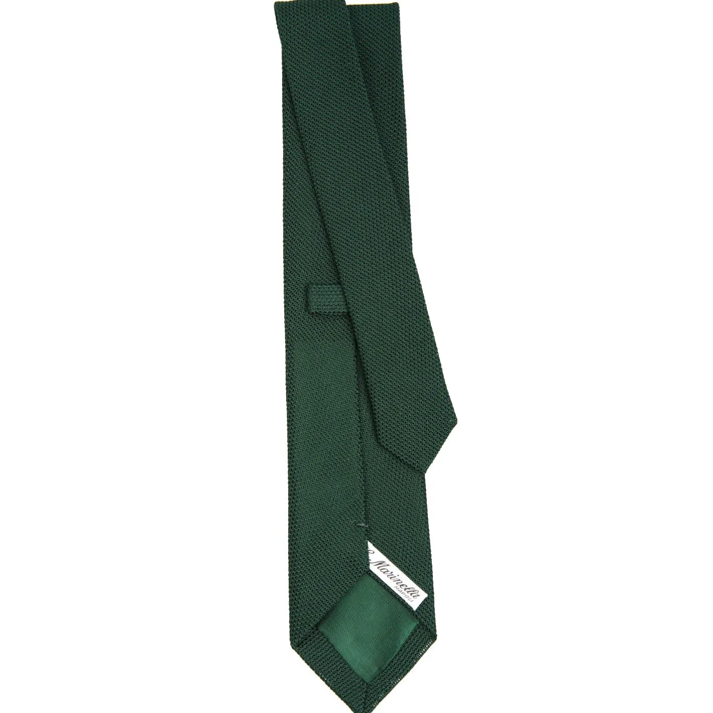 E.Marinella CRAVATTA SARTORIALE VERDE SCURO In garza di seta Outlet