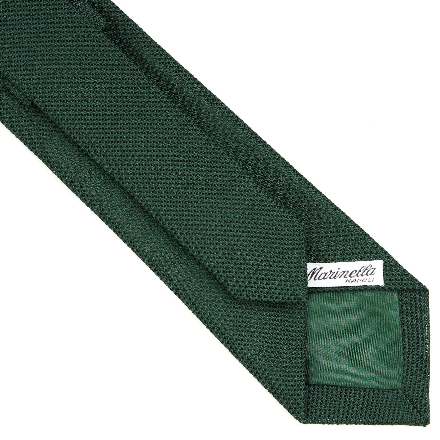 E.Marinella CRAVATTA SARTORIALE VERDE SCURO In garza di seta Outlet