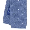 E.Marinella CRAVATTA TRICOT IN CASHMERE AZZURRO POLVERE Pois azzurro Best