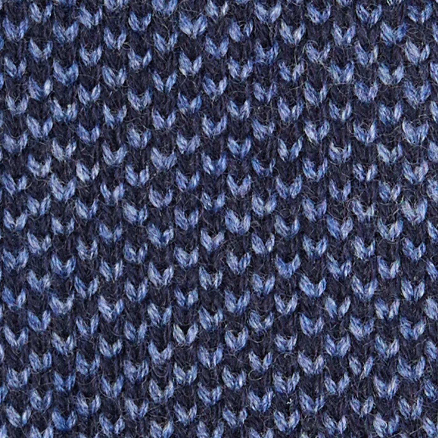E.Marinella CRAVATTA TRICOT IN CASHMERE BLU SCURO Tinta unita New