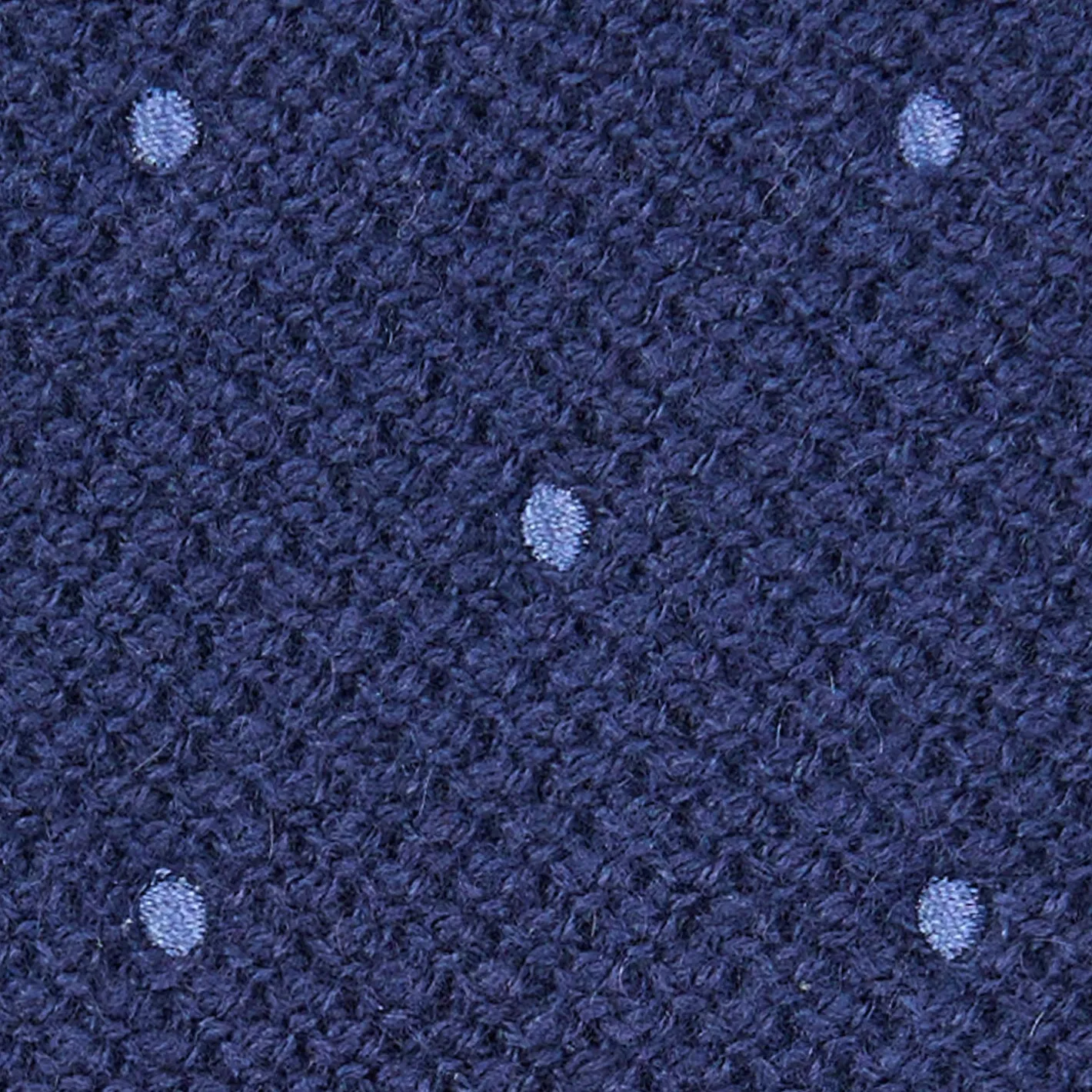 E.Marinella CRAVATTA TRICOT IN CASHMERE BLU SCURO Pois azzurro Clearance