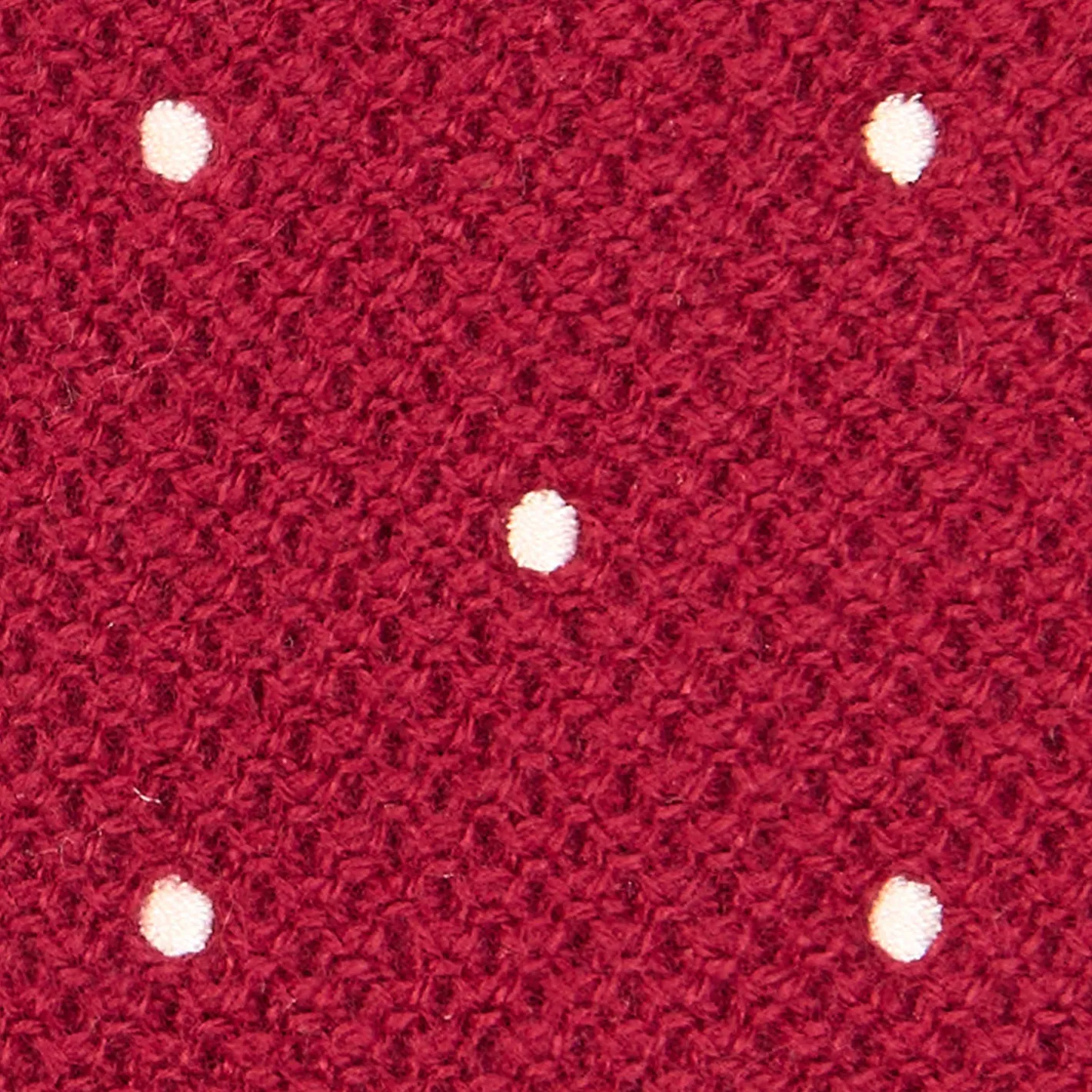 E.Marinella CRAVATTA TRICOT IN CASHMERE BORDEAUX Pois azzurro Outlet