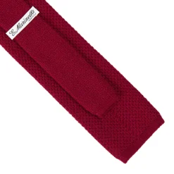 E.Marinella CRAVATTA TRICOT IN CASHMERE BORDEAUX Tinta unita Best