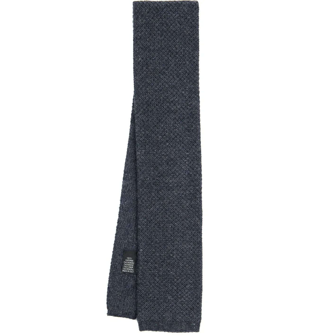E.Marinella CRAVATTA TRICOT IN CASHMERE GRIGIO SCURO Tinta unita Online