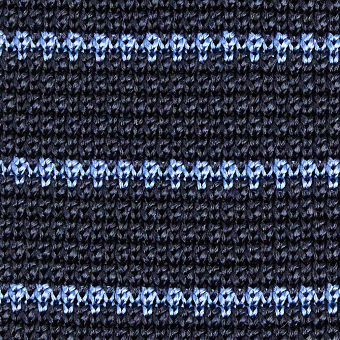 E.Marinella CRAVATTA TRICOT IN SETA BLU SCURO Rigata Discount