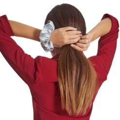 E.Marinella ELASTICO PER CAPELLI IN SETA BIANCO Fantasia archivio Discount