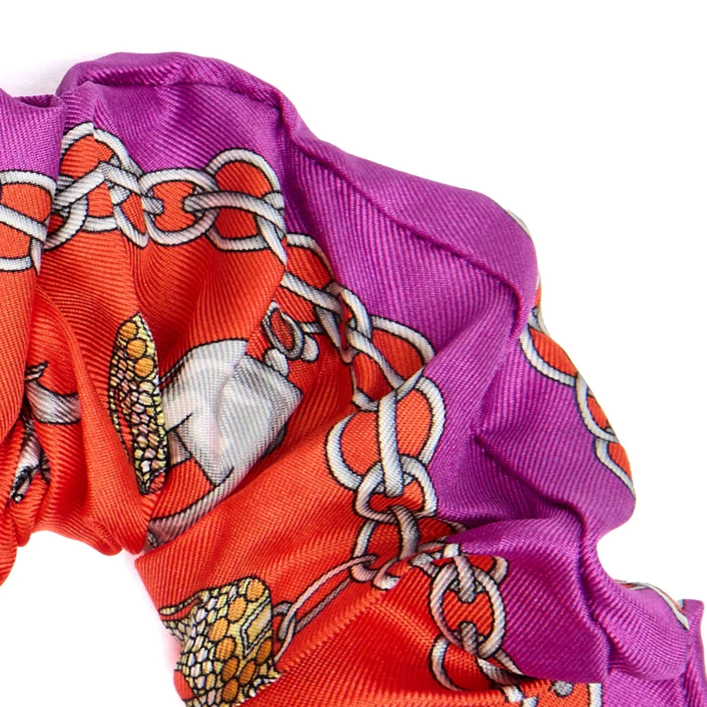 E.Marinella ELASTICO PER CAPELLI IN SETA FUCSIA Lucky elephant Clearance