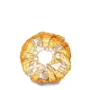 E.Marinella ELASTICO PER CAPELLI IN SETA GIALLO Microfantasia fiore Discount