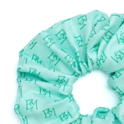 E.Marinella ELASTICO PER CAPELLI IN SETA VERDE CHIARO Em logo Hot
