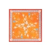 E.Marinella FOULARD ARANCIONE IN SETA E ORANGE FIBER Collezione orange fiber Online