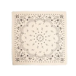 E.Marinella FOULARD IN LANA, CASHMERE E SETA 65 BIANCA Paisley Hot