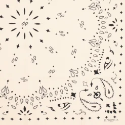 E.Marinella FOULARD IN LANA, CASHMERE E SETA 65 BIANCA Paisley Hot