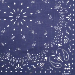 E.Marinella FOULARD IN LANA, CASHMERE E SETA 65 BLU SCURO Paisley Outlet